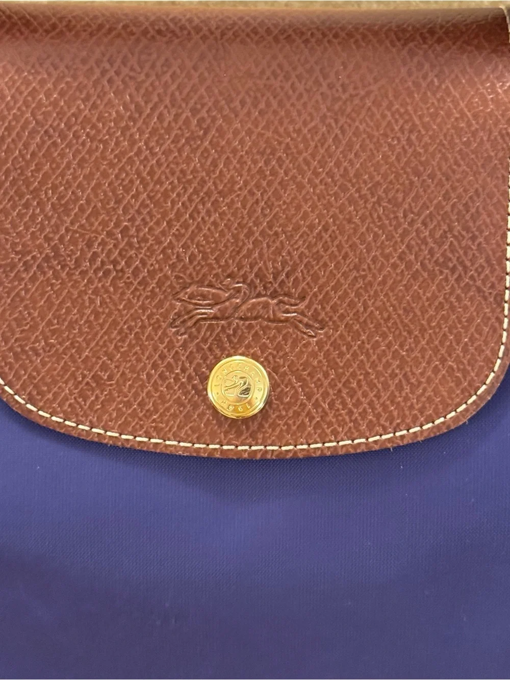 Longchamp Le Pliage Purple Briefcase / Laptop Bag with COA
